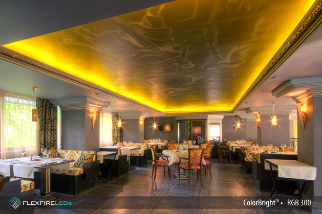 restaurant interior lighting